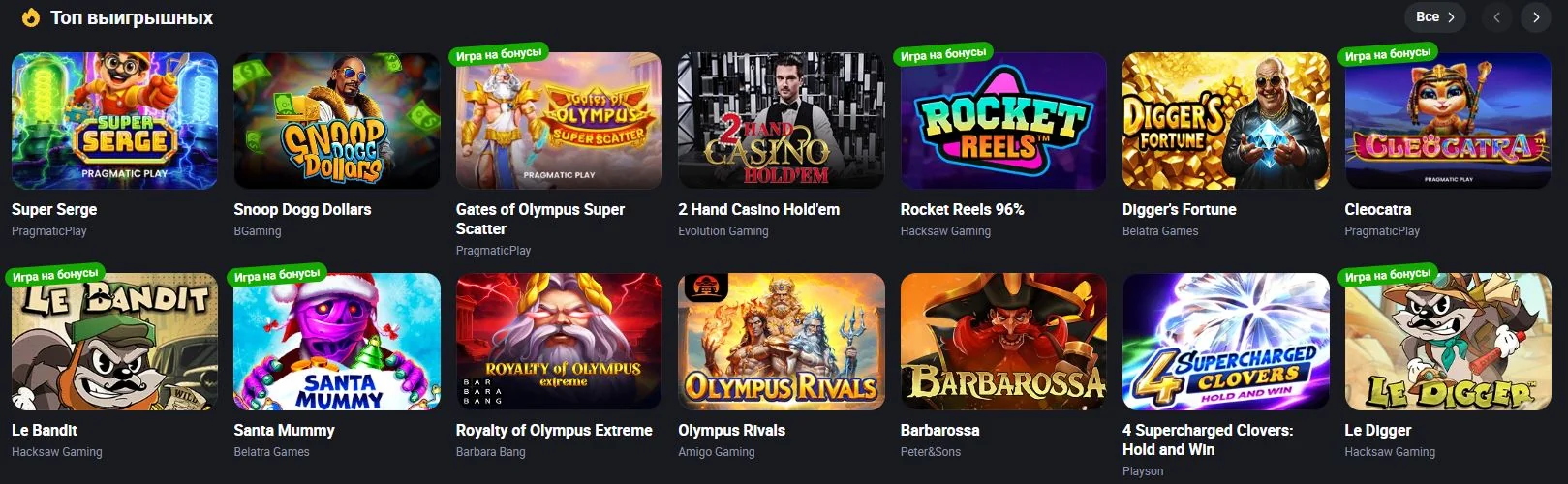 Топ выигрышных слотов GetX Подборка топ выигрышных слотов в казино Get X на главной витрине